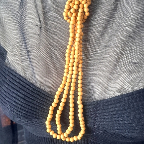 Set of two strands of wooden beads neklace - Picture 5 of 5